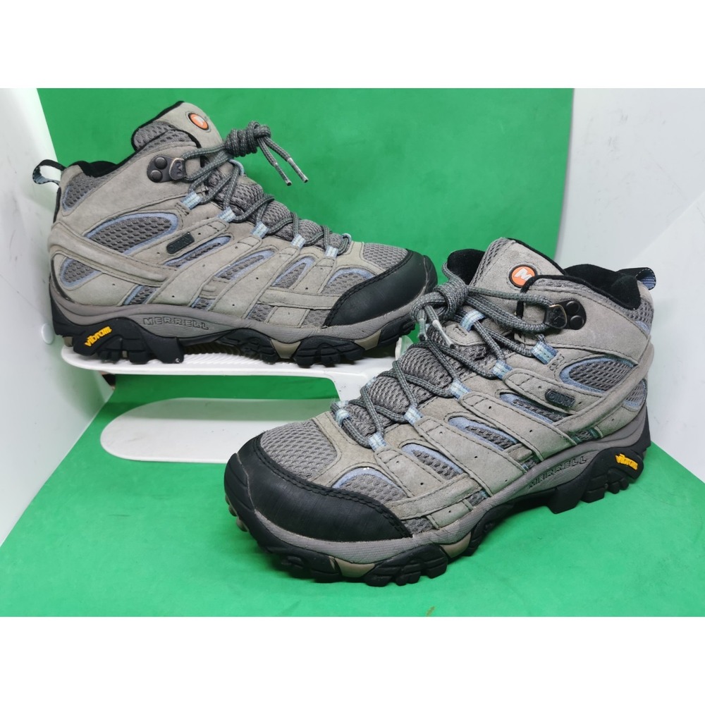 Merrell Moab 2 Mid WP J06054 Granite Women's Waterproof Trail Hiking Boots 8.5